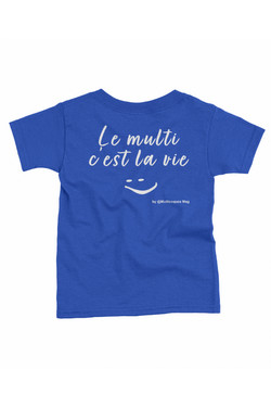 Child/Teen - T-Shirt - Royal Blue - White